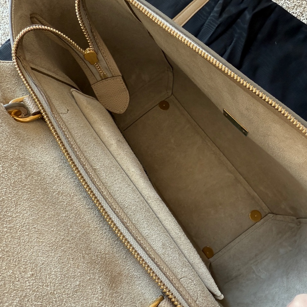 [New] Celine Grained Calfskin Belt Bag, Micro, Tan color - Picture 8 of 10